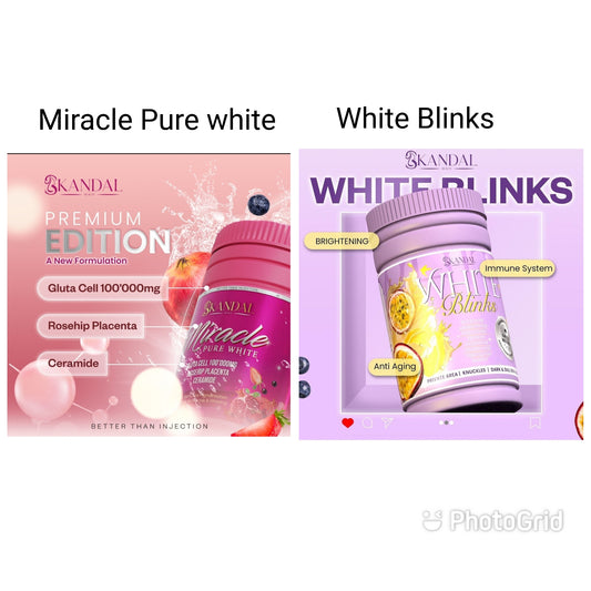 WHITE BLINKS & MIRACLE PURE WHITE